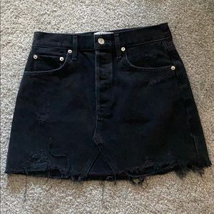 AGOLDE Quinn Denim Mini Skirt 26
